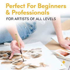 MozArt Komorebi shimmering pigments deliver eye-catching accents on white or black paper