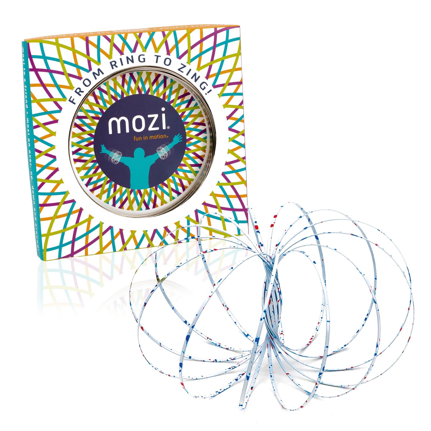Mozi Geometric Magic Flow Bracelet in action, spinning for tactile focus and visual delight.