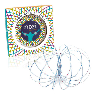 Mozi Geometric Magic Flow Bracelet in action, spinning for tactile focus and visual delight.