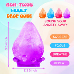 MoZkkiz Dream Squishy Drop sparkle filling, visual sensory appeal