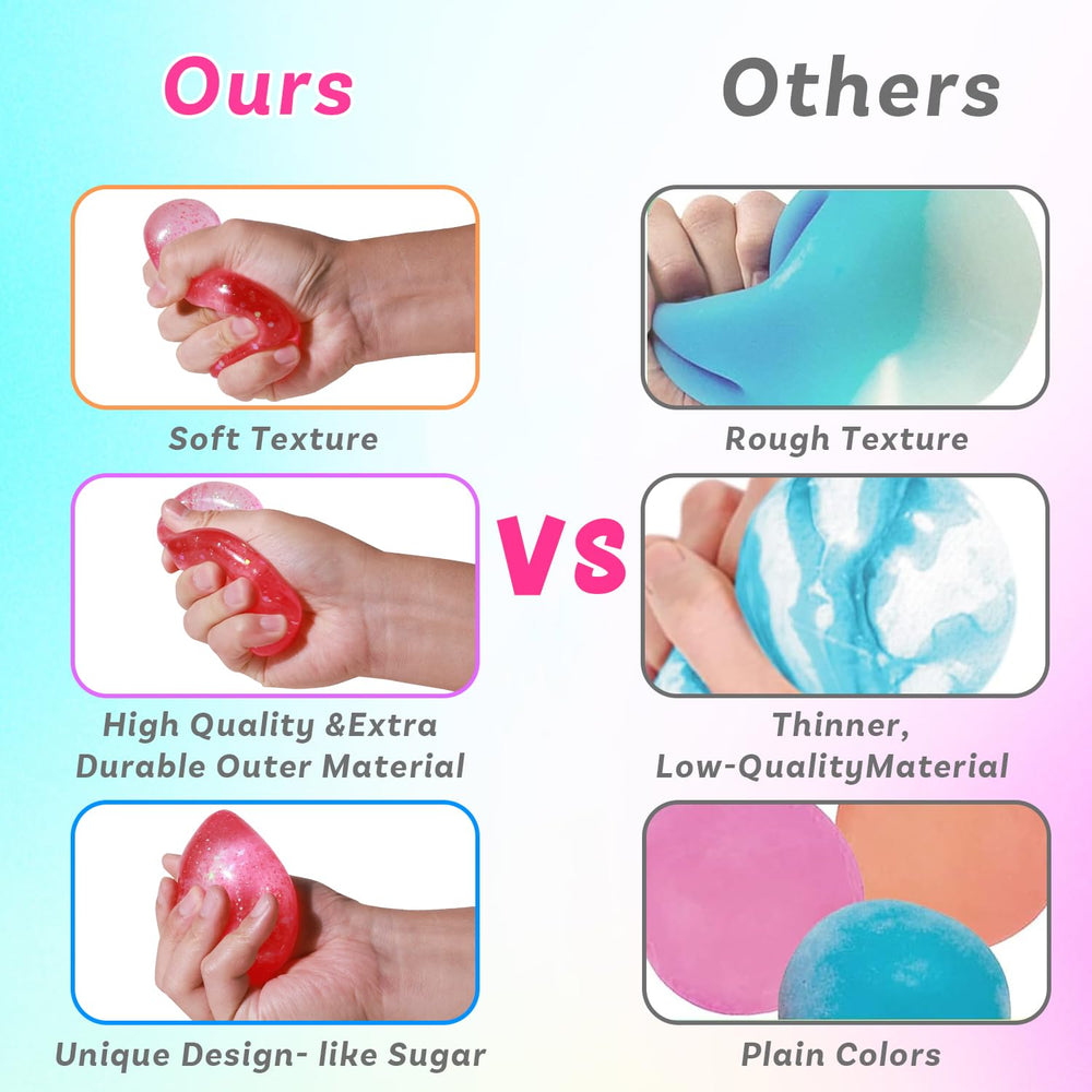 MoZkkiz pocket-size fidget ball measures 1.6 inches for easy portability