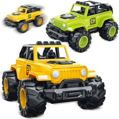 MOZXEBOK 2-in-1 friction-powered truck toy push promotes active learning for toddlers.