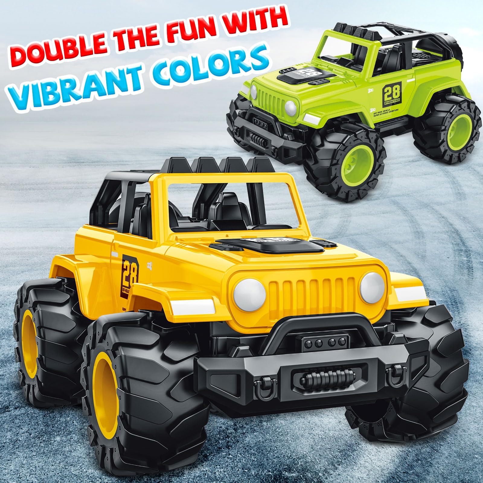 MOZXEBOK BPA-free durable plastic cars stay safe during rough toddler sessions.