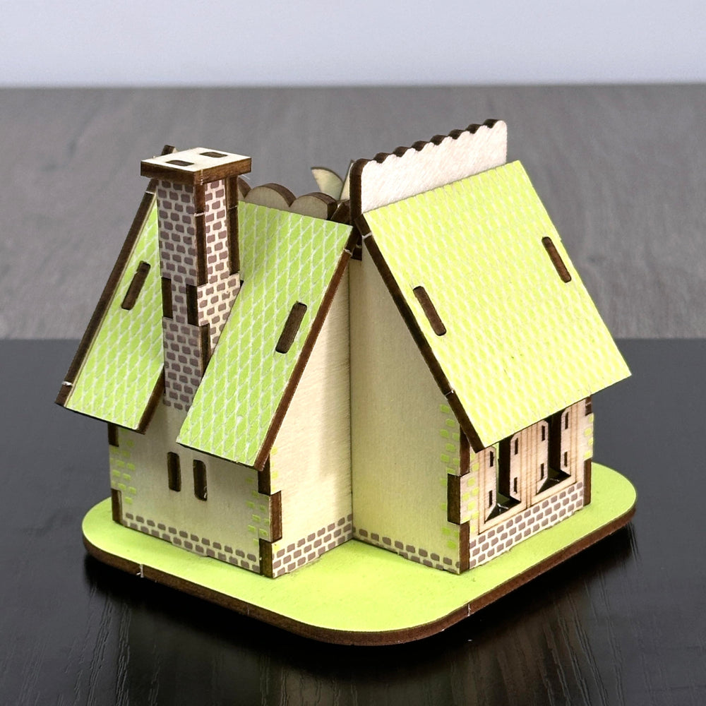 MPIUET green 3D house puzzle kit offers calm, focused assembly moments.