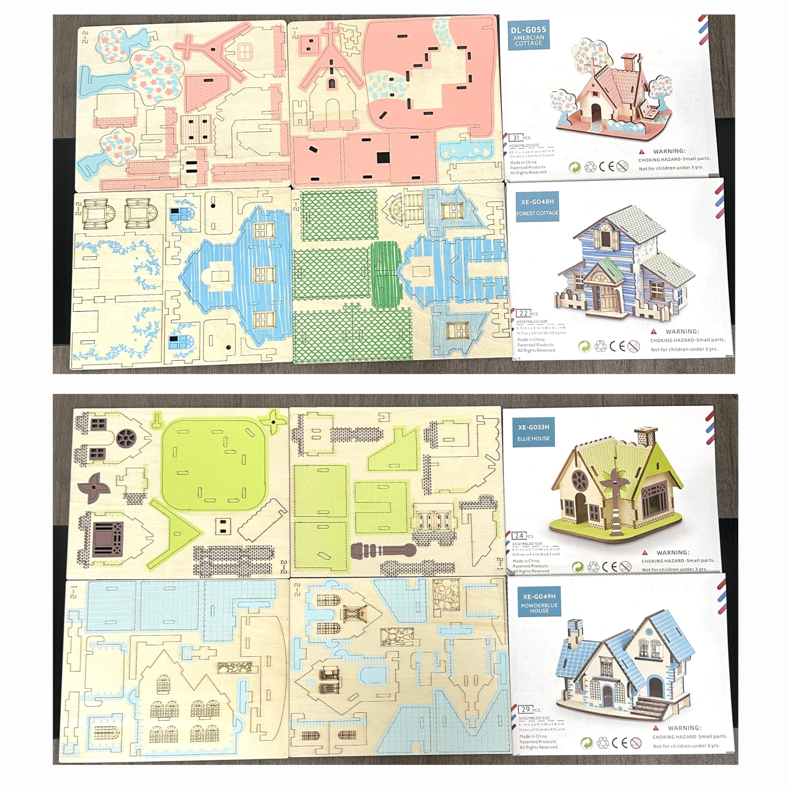 MPIUET miniature house model kit with detailed features.
