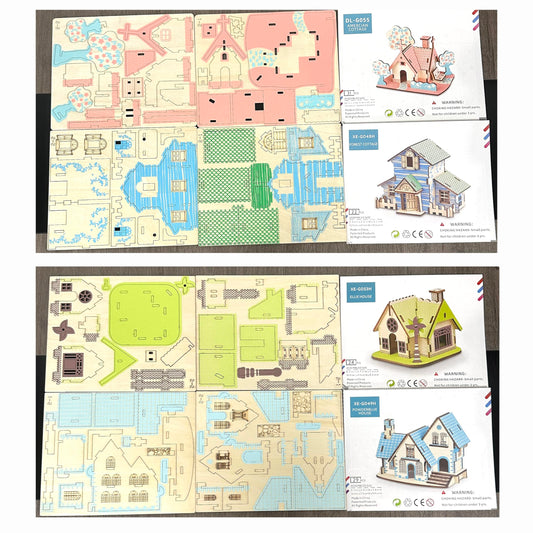 MPIUET miniature house model kit with detailed features.