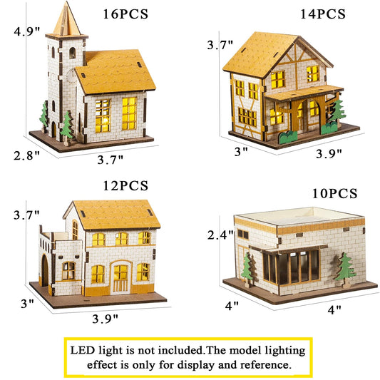 MPIUET Yellow House 9-in-1 side view highlights laser-cut precision and edge quality