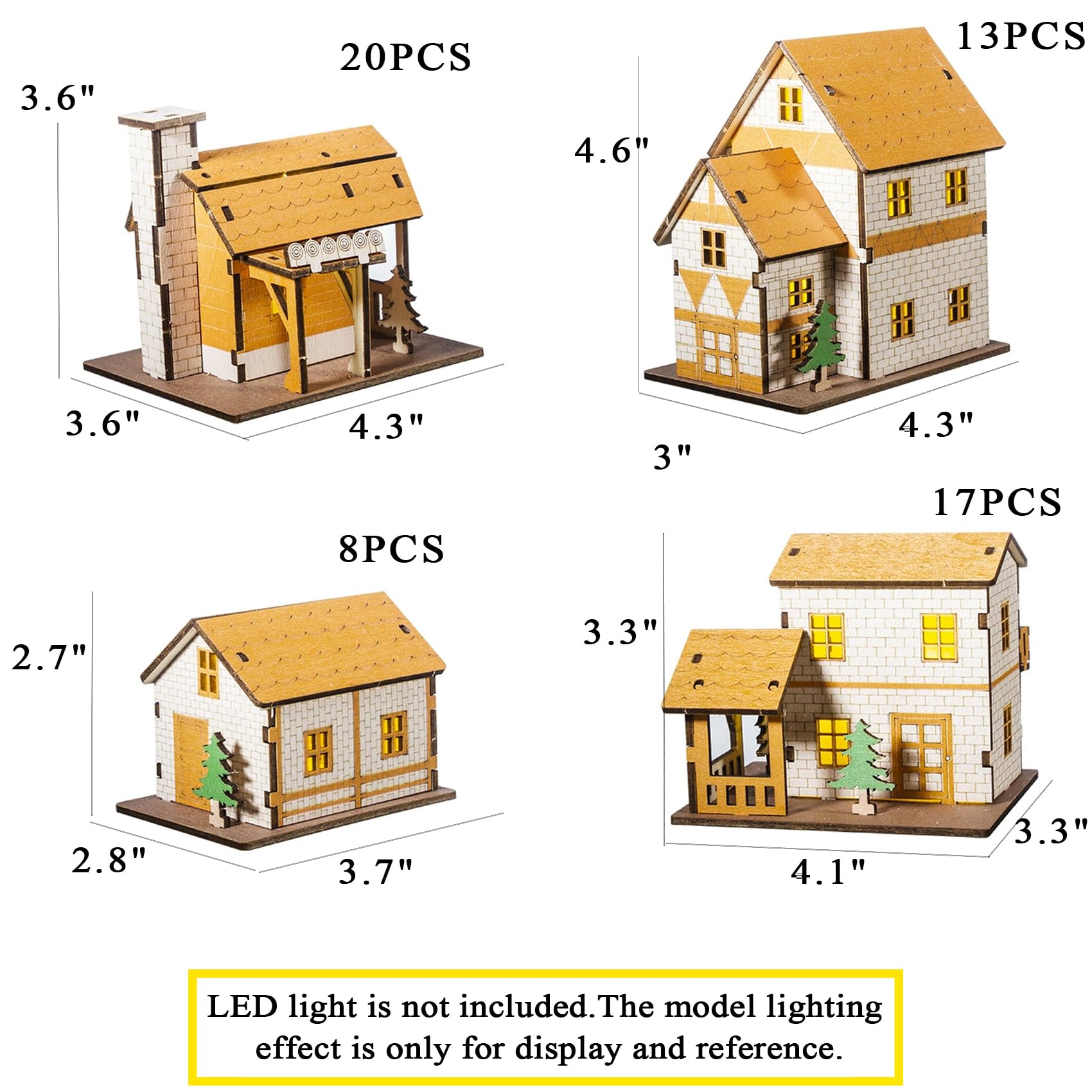 MPIUET Yellow House 9-in-1 top view emphasizes compact display after assembly