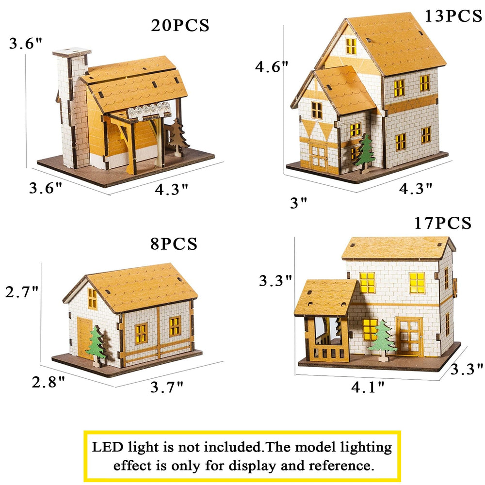 MPIUET Yellow House 9-in-1 top view emphasizes compact display after assembly