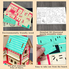 MPIUET Windmill Cottage puzzle packaging image shows age suitability and clear guidance