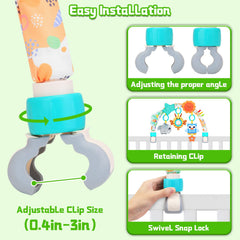 MPQMPQ arch toy spiral engages touch and motivates reach-and-grasp play
