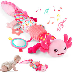 MPQMPQ axolotl caterpillar plush ideal for newborn sensory play