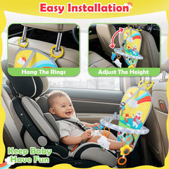 MPQMPQ Plush hangings add visual interest and tactile play on the car ride.