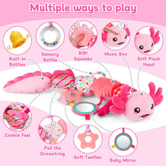 MPQMPQ baby musical rattle with bright colors and gentle sounds