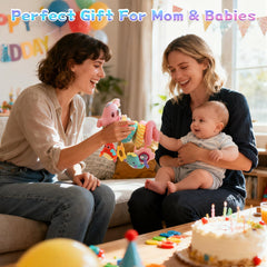 MPQMPQ car seat toy seahorse soft material is gentle on delicate skin.