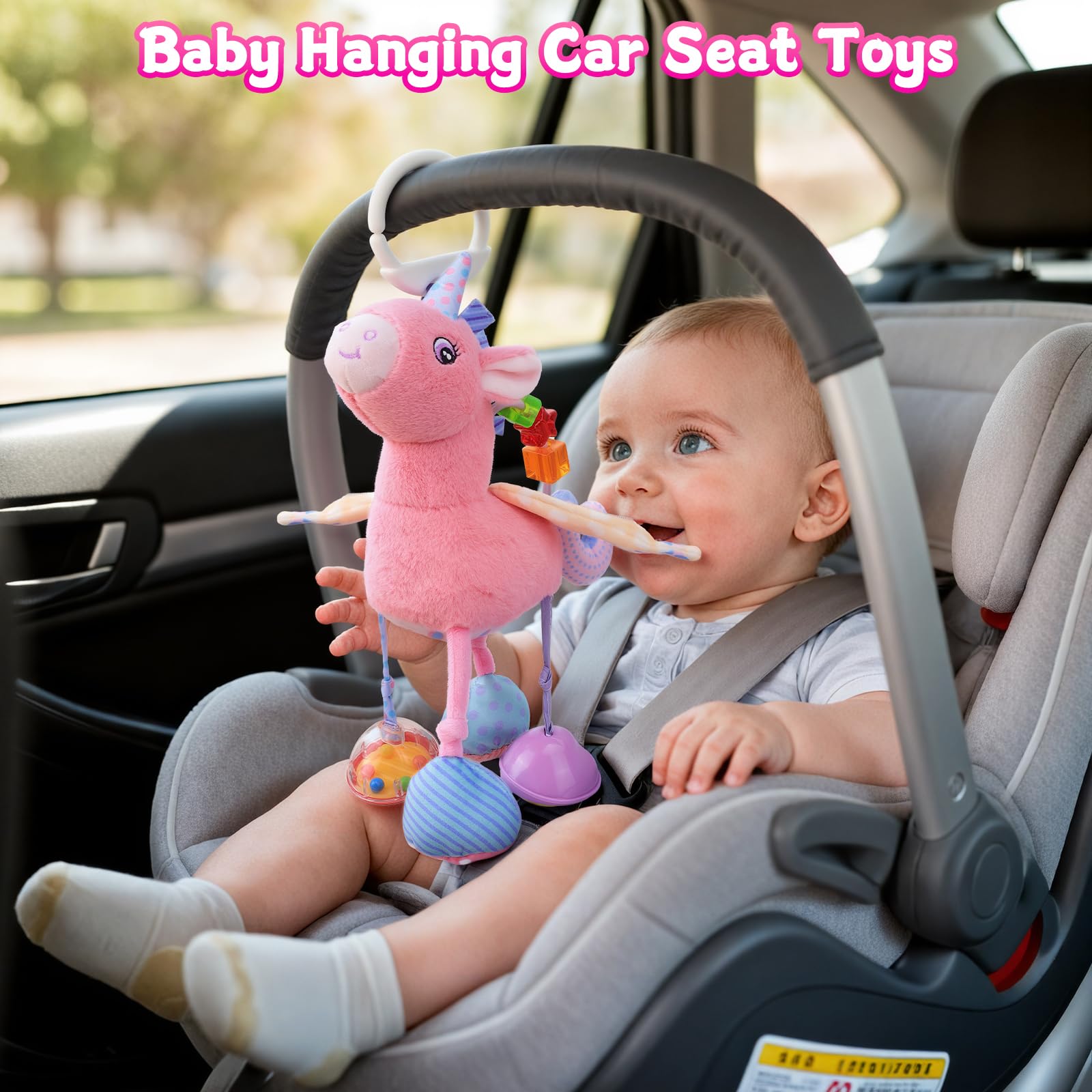 MPQMPQ soft rattle toy encourages auditory exploration.
