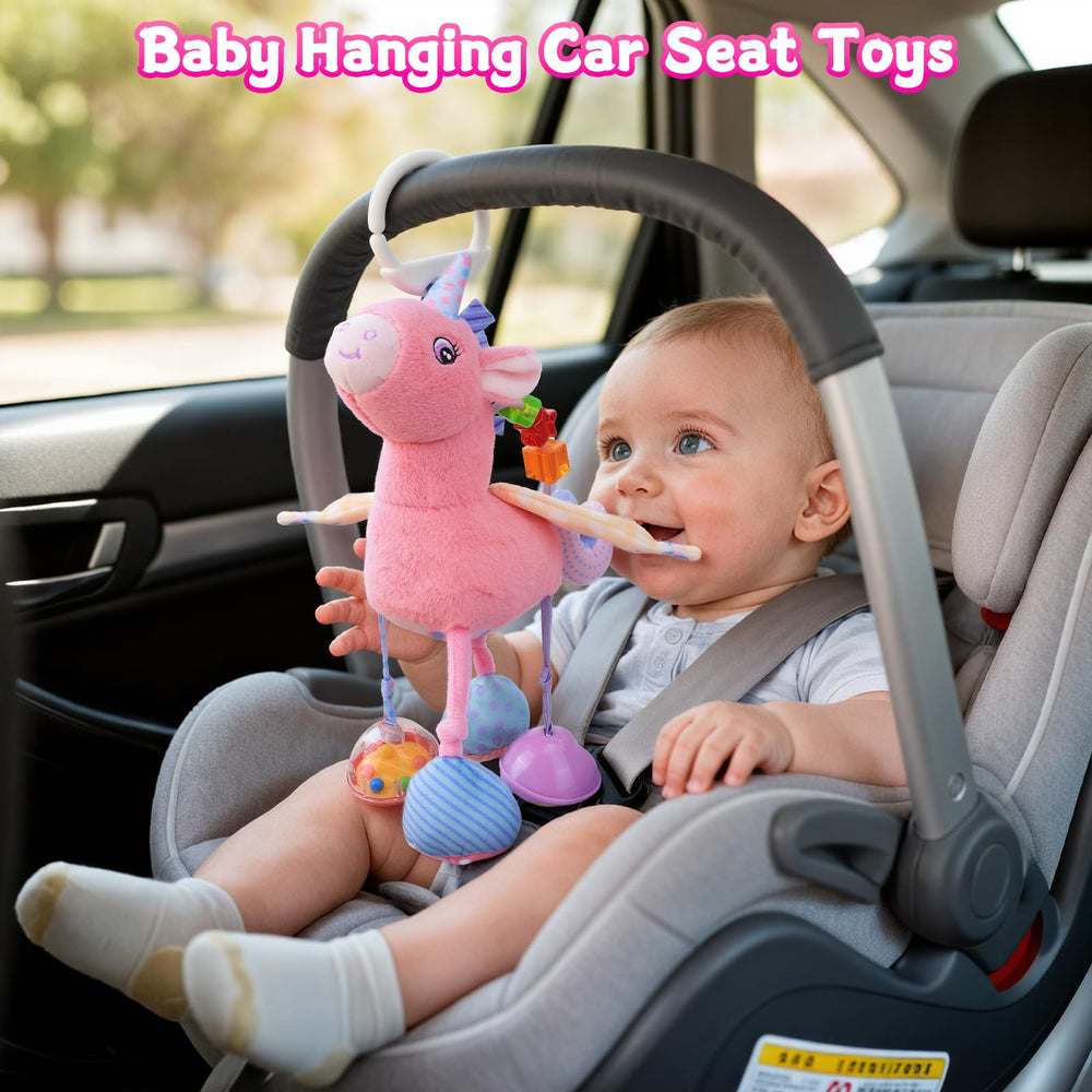 MPQMPQ soft rattle toy encourages auditory exploration.