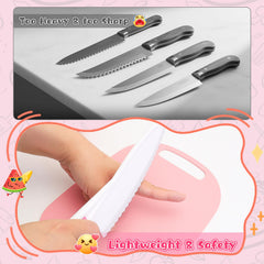 MPQMPQ toddler knife close-up shows safe serrated edges for beginners