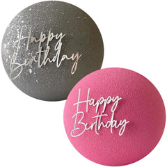 MPRVAKYF silver acrylic birthday cake topper for cakes and cupcakes, adding festive sparkle