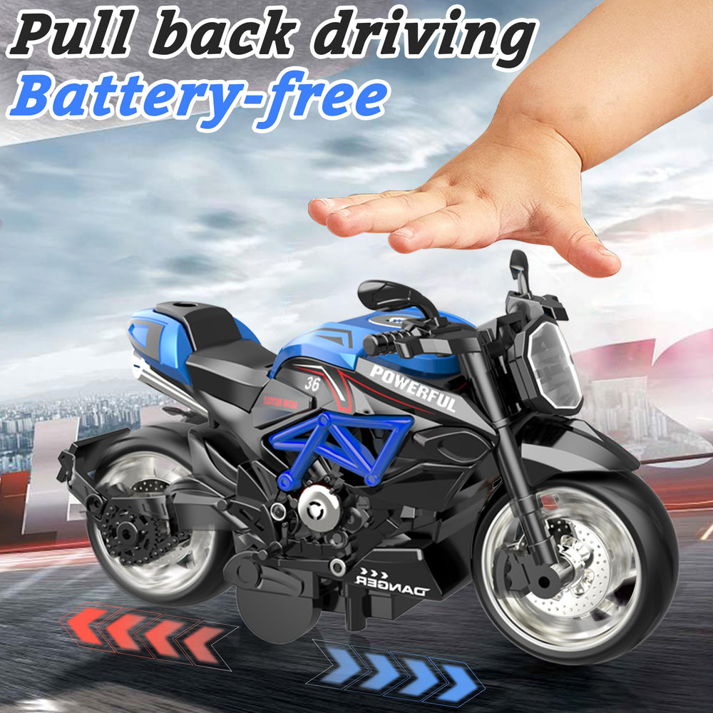 MQDMINI gift-ready motorcycle toy set enhances imaginative play and coordination