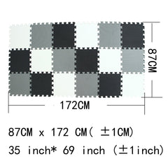 MQIAOHAM soft 1cm thick mat close-up emphasizes cushion and floor protection.