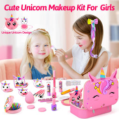 Mqsiuve lipsticks pink and red provide washable color for imaginative looks.