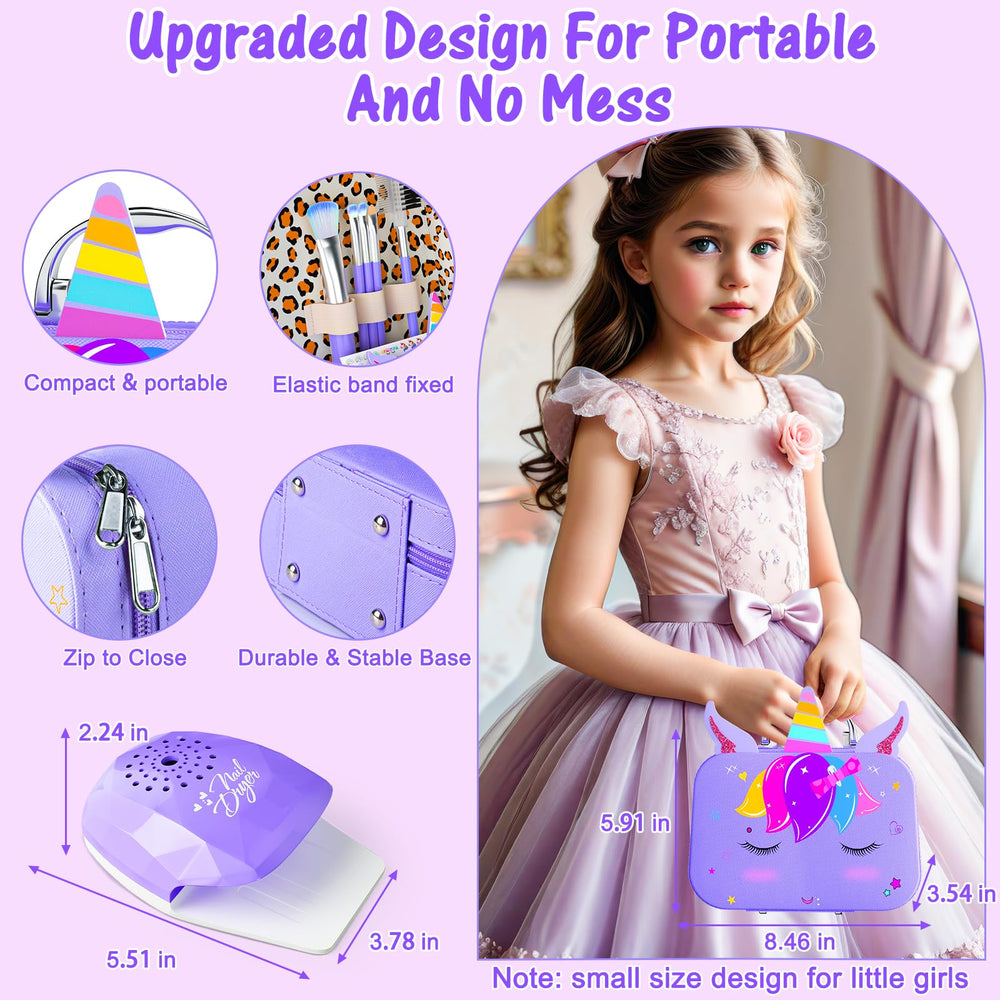 Mqsiuve storage case in purple, keeps cosmetics organized and portable.