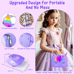 Mqsiuve storage case in purple, keeps cosmetics organized and portable.