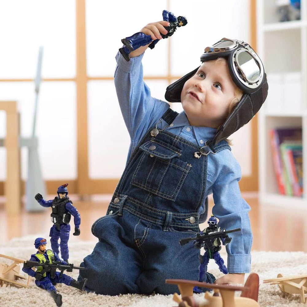 MQSTARSRISE 4-inch soldiers fit with other toys for creative play spaces