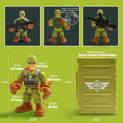 MQSTARSRISE army men case keeps parts neat and ready for play.