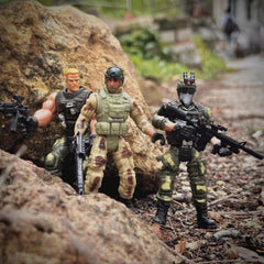MQSTARSRISE army men detailed figure offers vivid three-dimensional styling.
