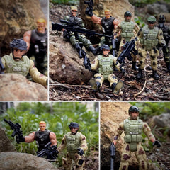MQSTARSRISE army men portable four inch figures fit with other sets.
