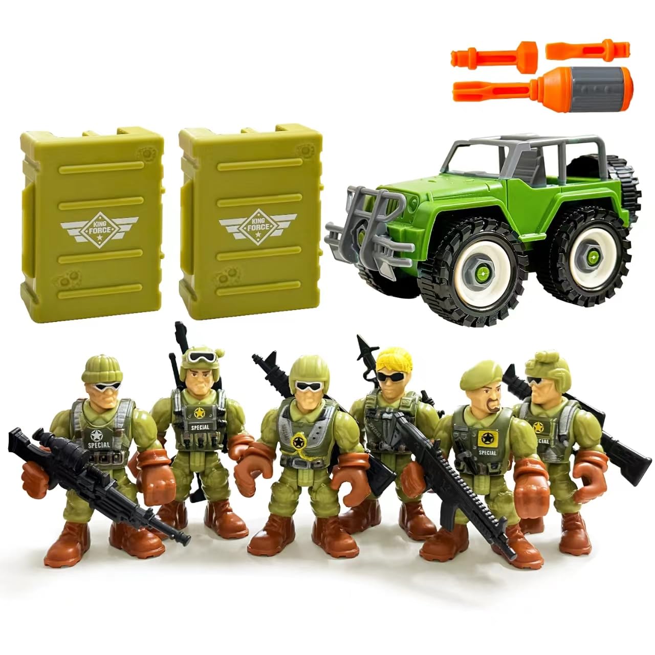 MQSTARSRISE army men truck for imaginative play and portable fun.