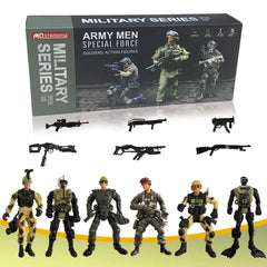 Realistic weapons and gear support immersive military-themed storytelling.