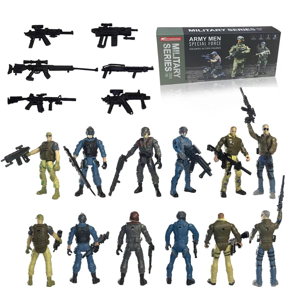 MQSTARSRISE 6-pc military weapons for action play