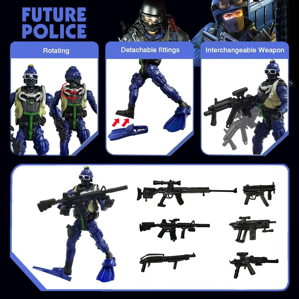 MQSTARSRISE realistic army men set for home decor or cake toppers