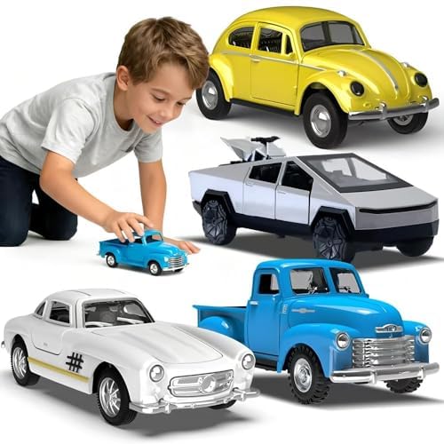 Mquduo Little Blue Truck 1:32 alloy diecast car for durable, imaginative play