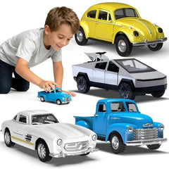 Mquduo Little Blue Truck 1:32 alloy diecast car for durable, imaginative play