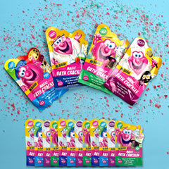 Mr. Bubble Magic Bath Crackles turn baths into playful art with color.
