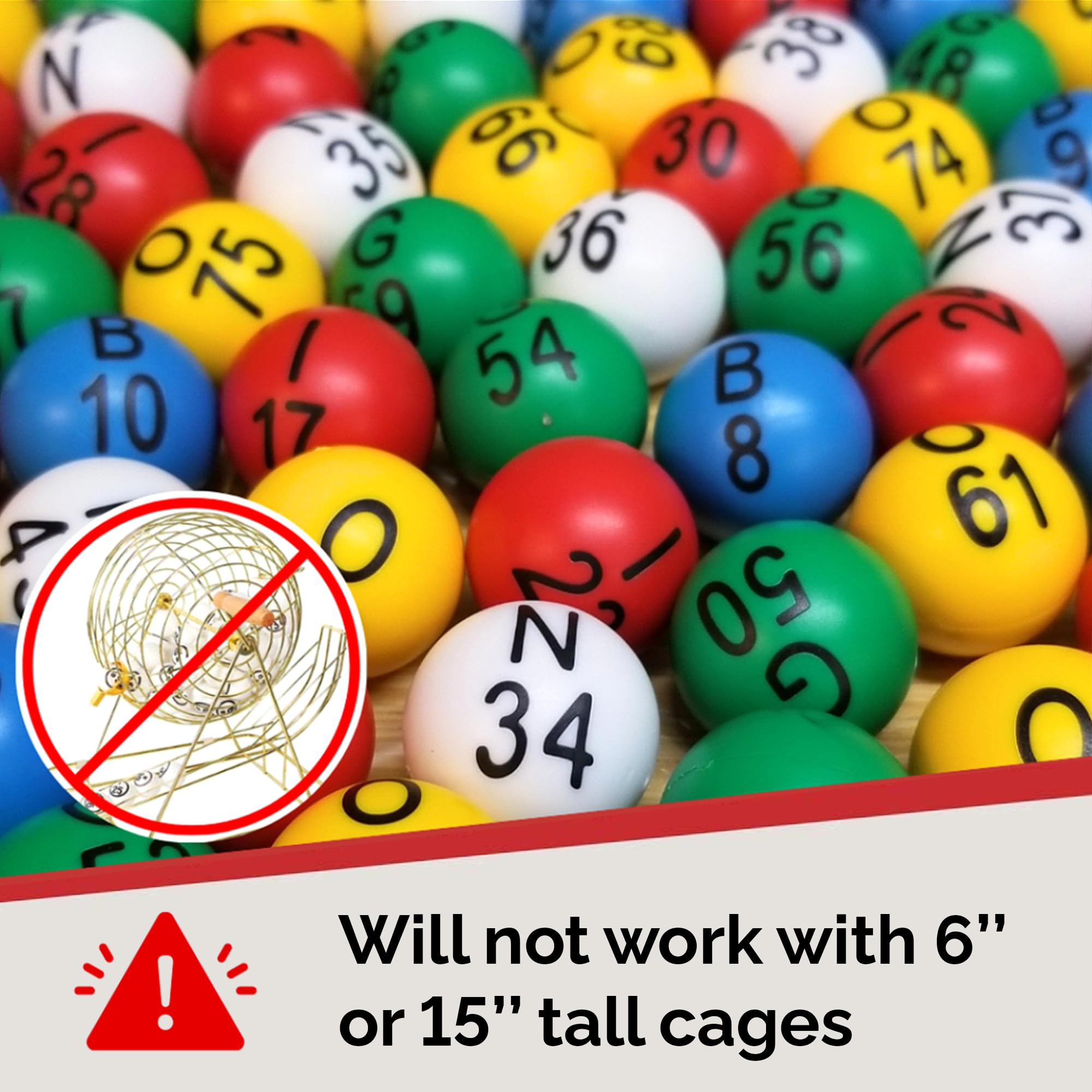 MR CHIPS red bingo ball helps distinguish calls at a glance