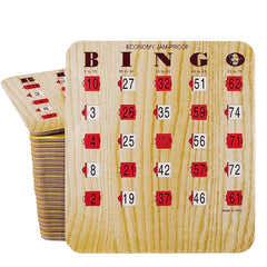 MR CHIPS jam-proof slide bingo card with smooth sliding window for stress-free gameplay.
