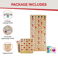 MR CHIPS bingo cards with sturdy plastic windows resist sticking