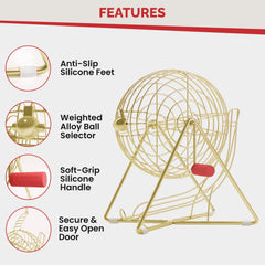 MR CHIPS master board keeps balls organized for quick rounds.