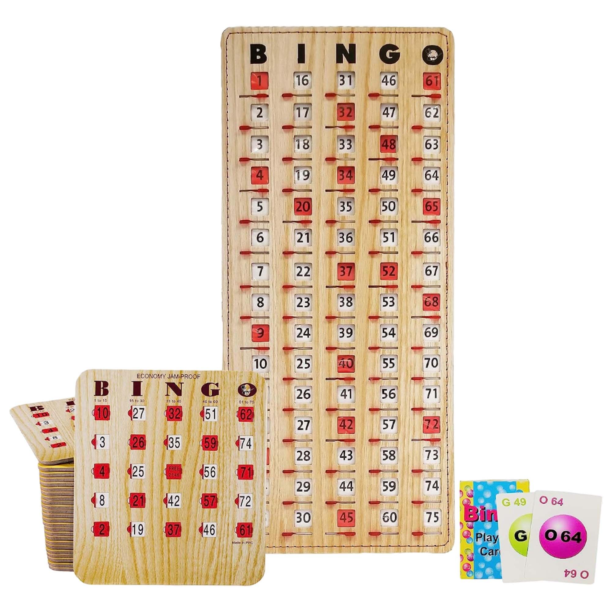 MR CHIPS jam-proof bingo cards with slider windows for smooth family play