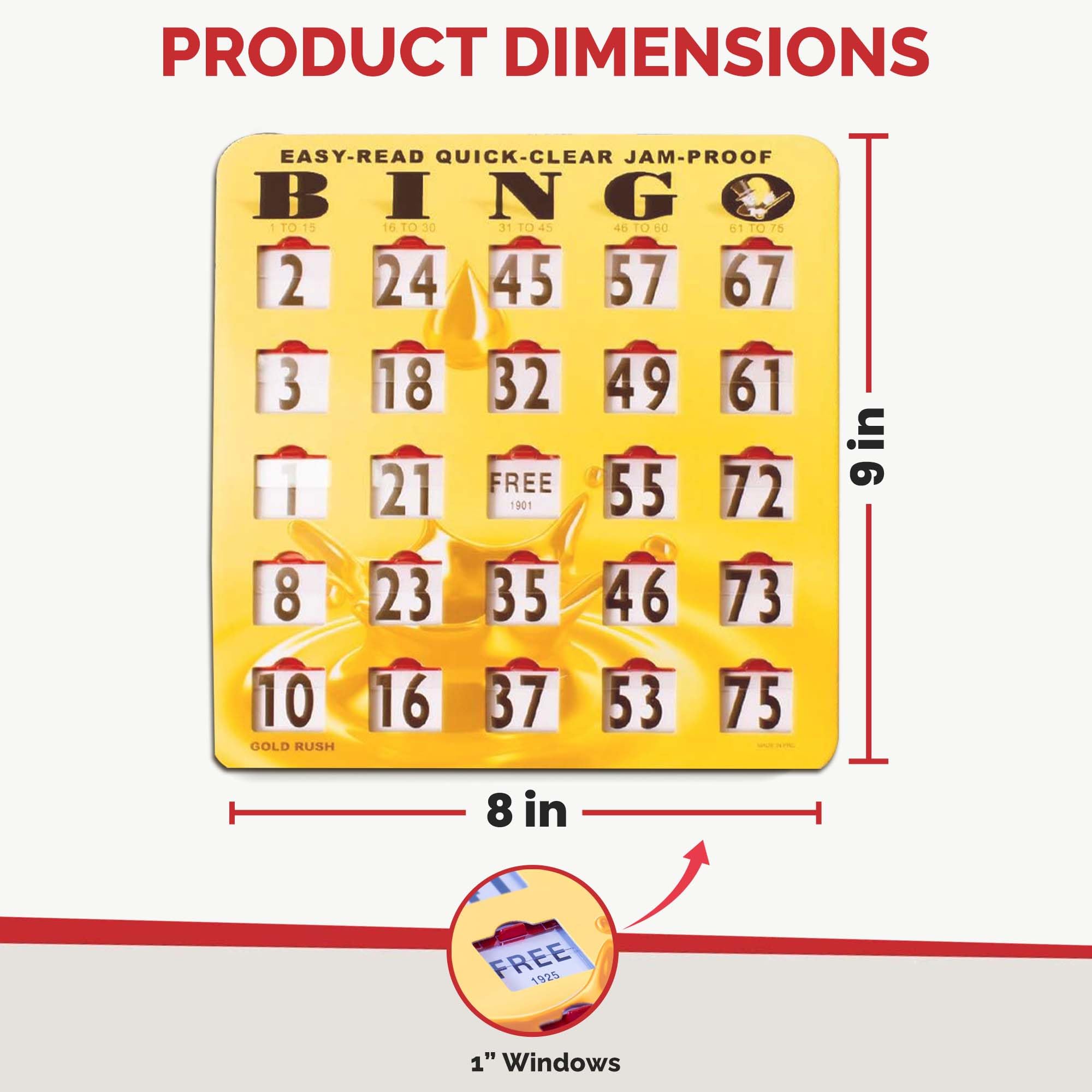 MR CHIPS large-print 9x8 bingo card improves accessibility for all ages.