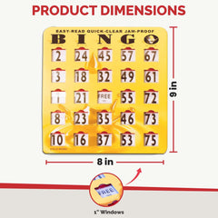 MR CHIPS large-print 9x8 bingo card improves accessibility for all ages.