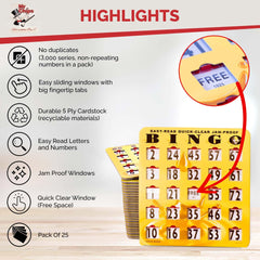 MR CHIPS sliding window design keeps 1-inch numbers clearly readable.