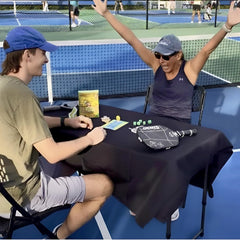 Mr GameShow Pickleball Dice chips rolling to trigger strategic moves.