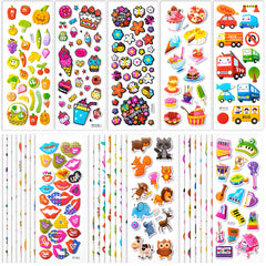 Mr. Pen 3D Puffy Stickers Doodles Flowers add color and texture to pages.