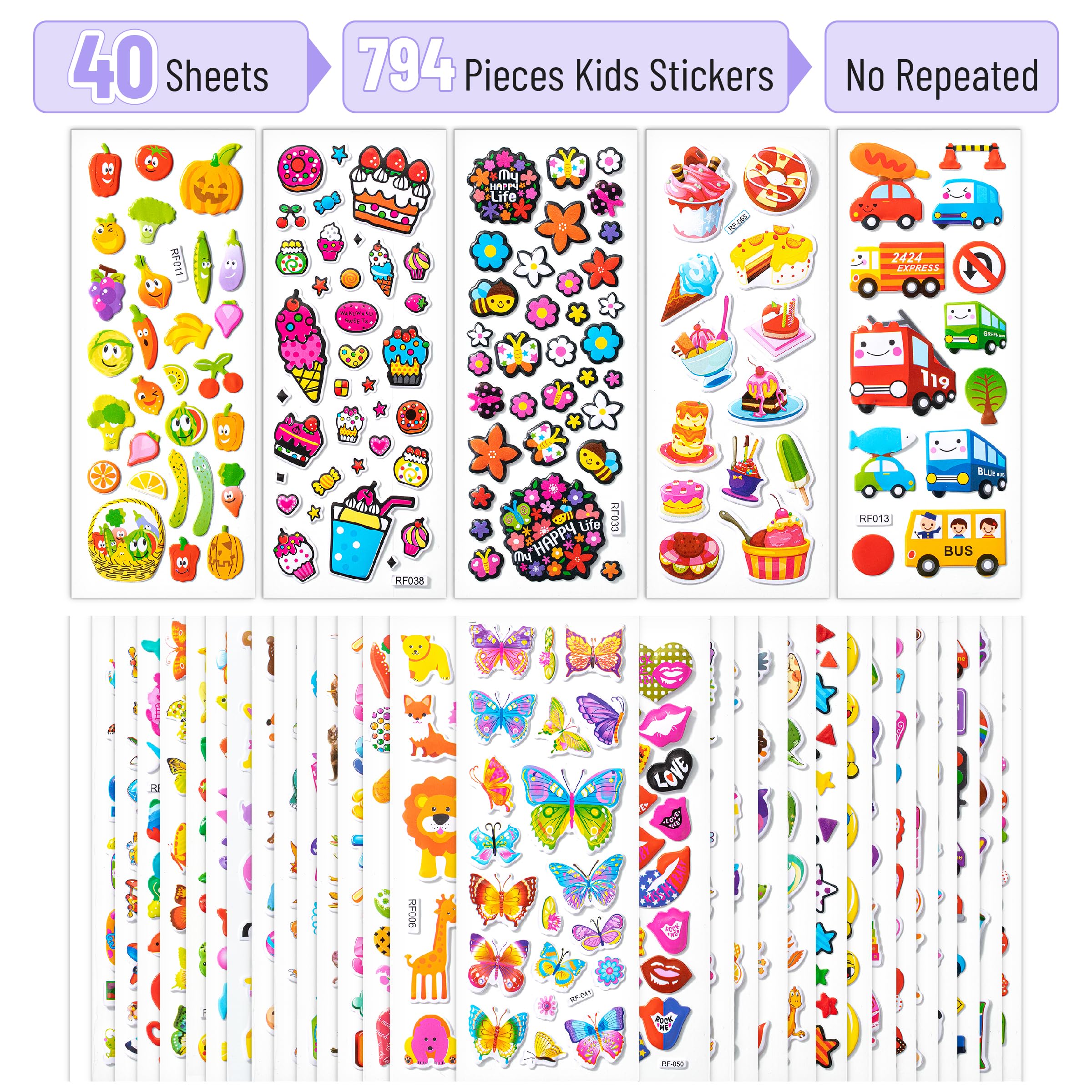 Mr. Pen 3D Puffy Stickers Emojis and Faces brighten notebooks and rewards.
